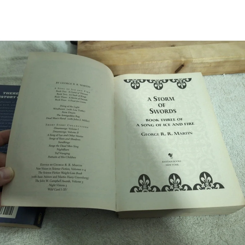 George R.R. Martin Paperback‎ Book Lot, Wild Cards I & A Storm of Swords